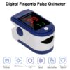 Kép 6/21 - Digitális homlokhőmérő, érintésmentes infravörös hőmérő és digitális ujjbegyű pulzoximéter, SpO2 véroxigén-érzékelő - Fehér