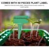 Kép 7/20 - Kézi talajblokkoló, 2 hüvelykes talajtömb-készítő talajtömítő eszköz dörzsölőkkel és 50 darabos újrafelhasználható növényi címkekert jelölővel a kert előkészítéséhez