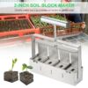 Kép 18/20 - Kézi talajblokkoló, 2 hüvelykes talajtömb-készítő talajtömítő eszköz dörzsölőkkel és 50 darabos újrafelhasználható növényi címkekert jelölővel a kert előkészítéséhez