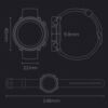 Kép 21/21 - Mibro Watch A1 Vezetéknélküli Sporttevékenységmérő Bluetooth Okosóra - Fekete