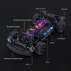 Kép 8/13 - EU ECO Raktár - 2.4GHz 4WD 1/16 RC Vezetéknélküli Távirányítható RC Drift Autó 35km/h maximális Sebességgel - Kék