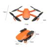 Kép 3/9 - S6S 5G Wifi FPV GPS Drón 4K dual kamera Quadcopter tárolótáskával - Narancs - 1 akkumulátor
