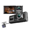 Kép 8/13 - 1080P DVR Dash kamera elülső és hátsó kamera vezető rögzítő 2 hüvelykes képernyő Dashcam támogatás éjszakai látás hurok rögzítés egy gombos zár