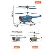 Kép 4/11 - Távirányítós helikopter giroszkóp stabilizáló akadályelkerülő kormányzás - 3,5 csatornás, kék