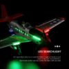 Kép 13/13 - WLtoys A280 távirányítós repülőgép P51 Fighter 2.4G 3D6G üzemmódú repülés LED keresőlámpával