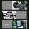 Kép 10/13 - S003W 2,4 GHz-es távirányítós autó kamerával 720P FPV 1/22 teherautó 4WD mászóautó - Zöld, 1 akkumulátor