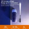 Kép 8/11 - Hordozható kézi nagynyomású mosó, elektromos tisztító újratölthető 1500*10mAh akkumulátorral