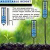 Kép 4/9 - 7 hüvelykes, üvegcsöves kerti esőmérő fém kerettel, stílusos díszítéssel a kerti pázsithoz