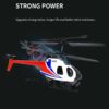Kép 8/11 - 2,4 GHz-es távirányítós helikopter giroszkóp stabilizáló egygombos felszálló leszálló játék (480P kamera) - Fehér, 3 akkumulátor