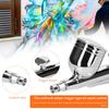 Kép 4/10 - Többcélú, professzionális 0,3 mm-es Airbrush légkompresszor készlet 20-35PSI Airbrush toll légszivattyú készlet - Piros