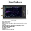 Kép 7/9 - Kézi vektoros hálózati analizátor 4,3 hüvelykes IPS TFT színes kijelző HF VHF UHF analizátor USB Type-C interfész