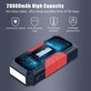 Kép 12/12 - Hordozható autóindító 20000 mAh 12V autóakkumulátor indító (USB töltés)