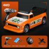 Kép 3/4 - 1/16 2,4 GHz-es 2WD távirányítós Drift autó LED lámpával - Narancs
