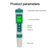 Kép 3/16 - Hordozható többfunkciós digitális 7 az 1-ben vízminőség-mérő nagy pontosságú toll PH/TDS/EC/Sótartalom/ORP/S.G/hőmérsékletmérő (háttérvilágítással)
