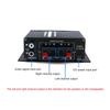Kép 4/9 - AK170 12V-os mini audio teljesítményerősítő digitális hangvevő AMP kétcsatornás 20W+20W basszus magas hangerőszabályzó autós otthoni használatra