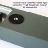 Kép 3/8 - Sebességmérő műszer 0-2000MPS íj sebességmérő eszköz alumínium ötvözet, professzionális ernyő típusú