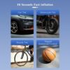 Kép 4/14 - Hordozható vezeték nélküli elektromos gumiabroncs-felfújó légkompresszor autók, kerékpárok, motorkerékpárok abroncsaihoz