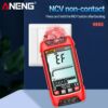 Kép 9/18 - ANENG SZ01 intelligens digitális kézi multiméter, 6000 számláló, automatikus hatótávolságú True RMS NCV univerzális feszültségmérő, háttérvilágítású zseblámpával AC/DC feszültség és áram, ellenállás, frekvencia mérés - Piros