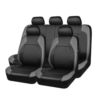 Kép 1/7 - Autós univerzális PU bőr ülésvédő teljes készlet autós SUV járművekhez (9 darab) - Szürke