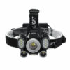 Kép 2/10 - OUTERDO LED 5 Üzemmóddal Rendelkező LED Fejlámpa Újratölthető Akkumulátorral - Fekete