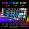 Kép 19/19 - EU ECO Raktár - HXSJ V800 68 Gombos Vezetékes Mechanikus Gamer Billentyűzet RGB Háttérvilágíátssal - Szürke