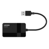 Kép 1/8 - Lenovo D303 USB3.0 4-in-1 SD/TF/MS/CF Nagysebességű Külső Kártyaolvasó - Fekete