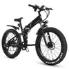 Kép 12/20 - KAISDA K3 26Inch 500W összecsukható elektromos Mountain Bike - Fekete