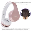 Kép 2/10 - EU ECO Raktár - Andoer Over Ear Vezetéknélküli Hordozható Bluetooth Fejhallgató - Pink 