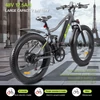 Kép 3/16 - EU ECO Raktár - BEZIOR XF900 Elektromos E-Bike Kerékpár 48V 500W Motorral 12.5AH Akkumulátorral 45km/h Maximális Sebességgel - Fekete