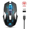 Kép 1/13 - HXSJ T300 2.4G Vezetéknélküli Állítható Sebességű Gamer Egér - Fekete