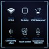 Kép 12/19 - Lenovo XG01 Vezetéknélküli True Wireless Bluetooth Gaming Fülhallgató Töltő Tokkal - Rózsaszín