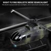 Kép 9/12 - EU ECO Raktár - 2.4Ghz Vezetéknélküli Távirányítható RC Helikopter - Katonazöld