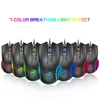 Kép 6/14 - HXSJ X100 Vezetékes Gaming Ergonómikus Egér RGB Világítással Állítható DPI Sebességgel - Fekete