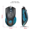 Kép 11/14 - HXSJ X100 Vezetékes Gaming Ergonómikus Egér RGB Világítással Állítható DPI Sebességgel - Fekete