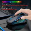 Kép 12/14 - HXSJ X100 Vezetékes Gaming Ergonómikus Egér RGB Világítással Állítható DPI Sebességgel - Fekete