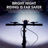 Kép 5/10 - WEST BIKING 5-in-1 USB Újratölthető kerékpáros LED Lámpa Beépített mobiltelefon tartóval - Fekete