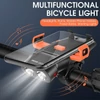 Kép 6/10 - WEST BIKING 5-in-1 USB Újratölthető kerékpáros LED Lámpa Beépített mobiltelefon tartóval - Fekete