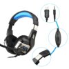 Kép 18/20 - EU ECO Raktár - Professzionális Gamer fejhallgató sztereó zajszűrő mikrofonnal - Kék