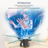 Kép 14/18 - EU ECO Raktár - 2K HD LED F60 3D hologram projektor reklám kijelző ventilátor Távirányítóval - Fekete