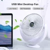 Kép 5/12 - USB mini asztali 360°-ban forgatható újratölthető ventilátor, alacsony zajszint, 3 sebességfokozat - Fehér