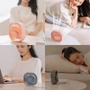 Kép 6/12 - USB mini asztali ventilátor 360°-ban forgatható, csendes, 3 sebességes vezérlés otthoni irodai kollégiumi használatra - Pink