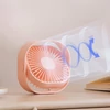 Kép 8/12 - USB mini asztali ventilátor 360°-ban forgatható, csendes, 3 sebességes vezérlés otthoni irodai kollégiumi használatra - Pink