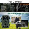 Kép 2/17 - PR1000 16MP 1080P többfunkciós kültéri vadászat állatfigyelő kamera (elem nélkül) - Fekete