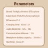 Kép 4/17 - Thinkplus X15 Pro Wirelesss Vezetéknélküli Bluetooth Fülhallgató Töltő Tokkal - Rózsaszín