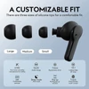 Kép 3/8 - EU ECO Raktár - QCY T13 Earbuds BT5.1 Vezetéknélküli Bluetooth Fülhallgató Töltő Tokkal - Fekete