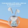 Kép 10/18 - Thinkplus LP10 Vezetéknélküli Hordozható Bluetooth Fülhallgató Töltő Tokkal - Fehér