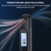 Kép 6/11 - Breathalyzer Digitális Alkoholtesztelő LCD Háttérvilágítással - Fekete
