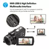 Kép 7/12 - 4K digitális videokamera 3,0 hüvelykes IPS érintőképernyős WiFi kamera DV-felvevő 56MP 18X digitális zoom