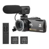 Kép 1/12 - 4K digitális videokamera 3,0 hüvelykes IPS érintőképernyős WiFi kamera DV-felvevő 56MP 18X digitális zoom