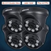 Kép 5/13 - KKmoon 4*720P AHD Dome IR CCTV kamera + 4*60 láb megfigyelő kábel támogatás IR-CUT Night Vision 6db tömb infra lámpák 1/2.8'' CMOS